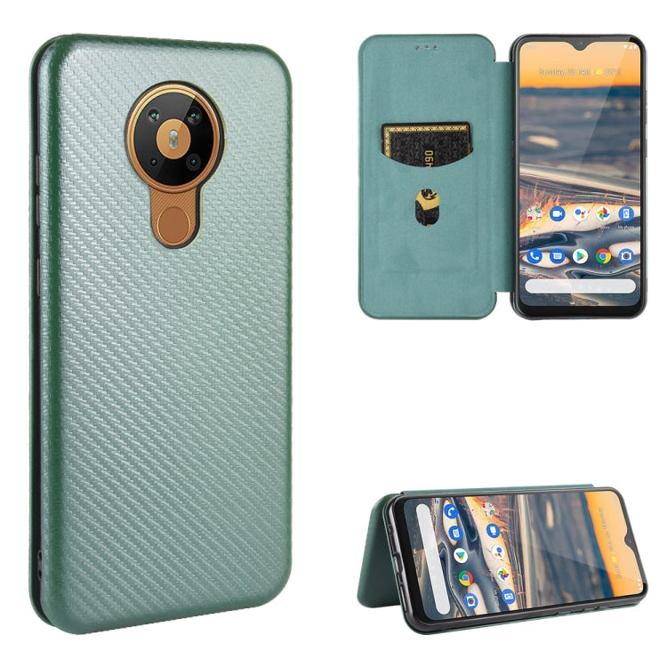 Carbon Fiber Texture Magnetic Horizontal Flip TPU + PC + PU Leather Case with Card Slot