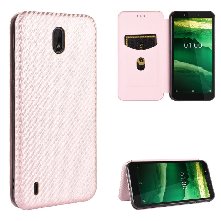 Carbon Fiber Texture Magnetic Horizontal Flip TPU + PC + PU Leather Case with Card Slot
