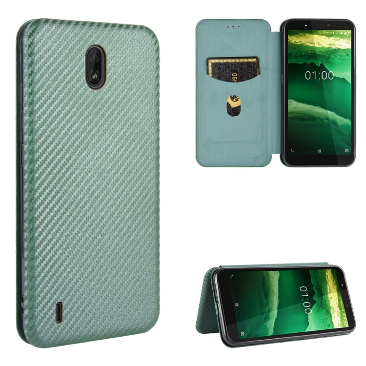 Carbon Fiber Texture Magnetic Horizontal Flip TPU + PC + PU Leather Case with Card Slot