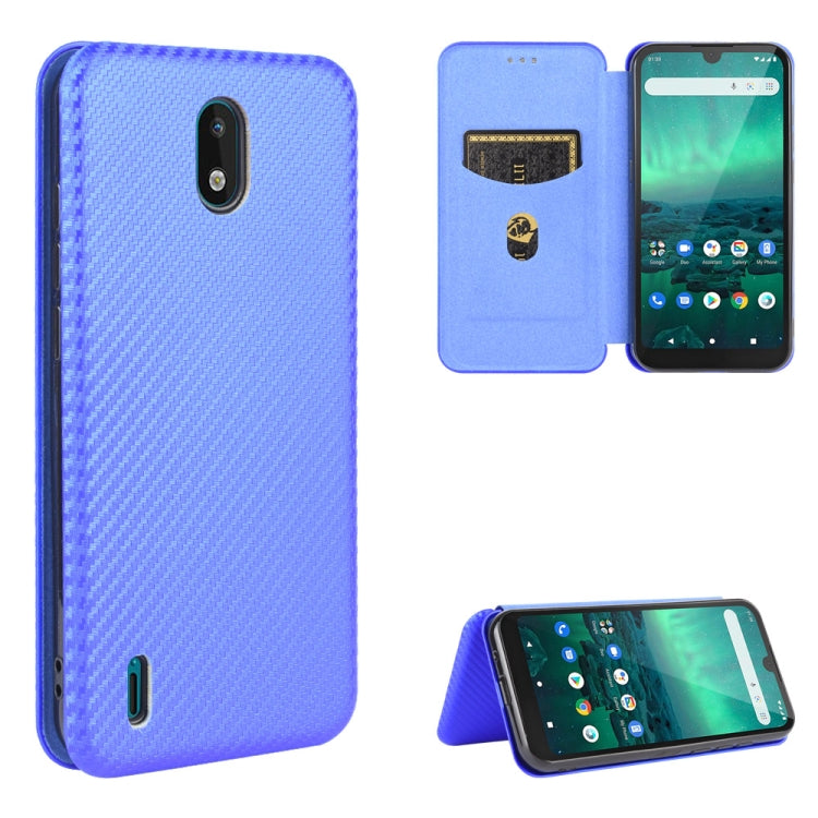 Carbon Fiber Texture Magnetic Horizontal Flip TPU + PC + PU Leather Case with Card Slot