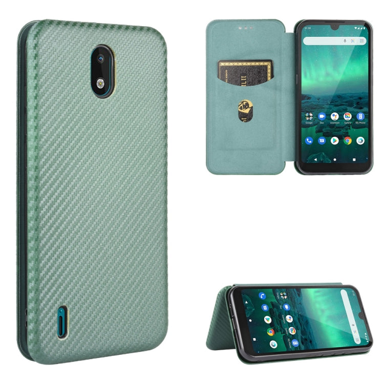 Carbon Fiber Texture Magnetic Horizontal Flip TPU + PC + PU Leather Case with Card Slot