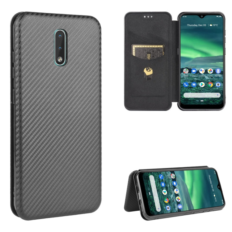 Carbon Fiber Texture Magnetic Horizontal Flip TPU + PC + PU Leather Case with Card Slot