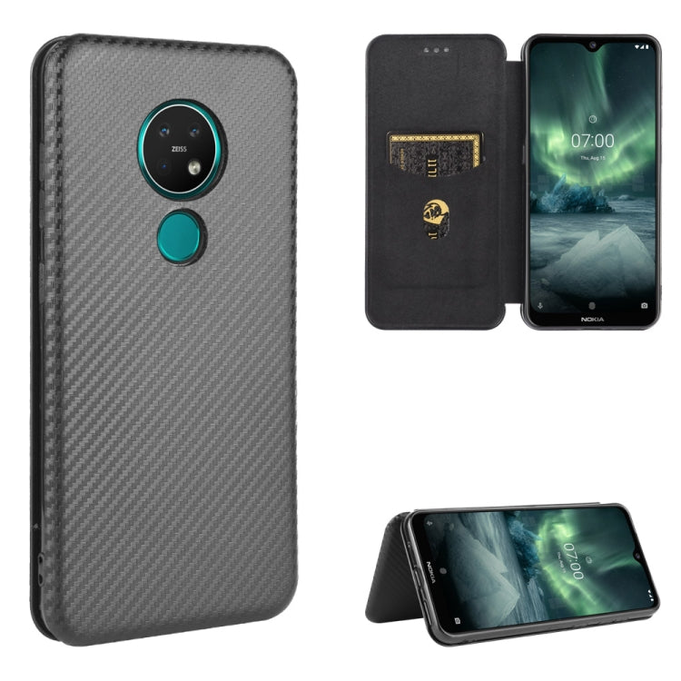 Carbon Fiber Texture Magnetic Horizontal Flip TPU + PC + PU Leather Case with Card Slot