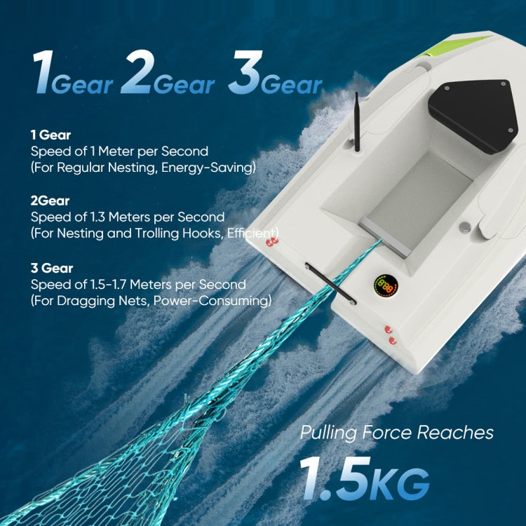 D50 High Speed Smart Remote Control Fishing Bait Boat Support Dragging Net