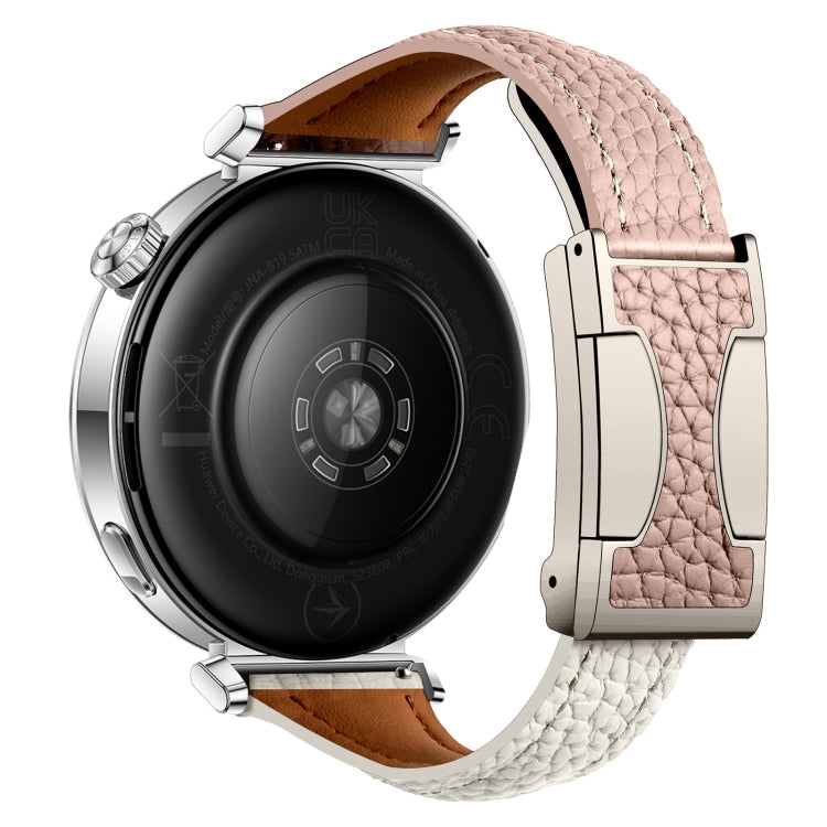 Universal Slim Magnetic Buckle Genuine Leather Watch Band