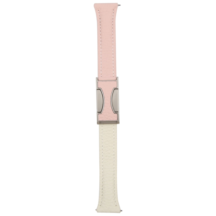 Universal Slim Magnetic Buckle Genuine Leather Watch Band