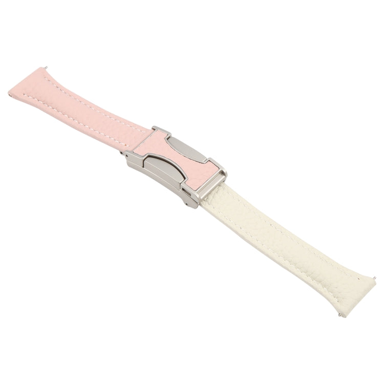 Universal Slim Magnetic Buckle Genuine Leather Watch Band