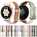 Universal Slim Magnetic Buckle Genuine Leather Watch Band