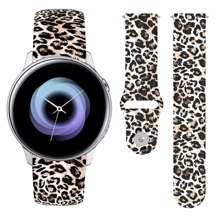 20mm Reverse Buckle Printed Silicone Strap