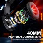 KOTION EACH G9000 Pro On-Ear Gaming Headset with Mic, Cable Length: About 2.1m