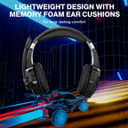 KOTION EACH G9000 Pro On-Ear Gaming Headset with Mic, Cable Length: About 2.1m