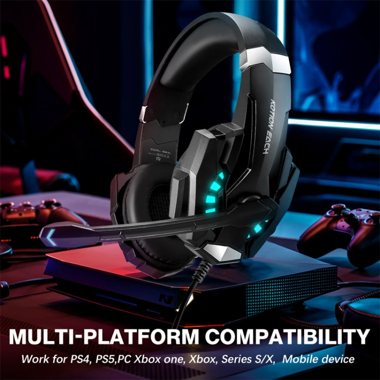 KOTION EACH G9000 Pro On-Ear Gaming Headset with Mic, Cable Length: About 2.1m