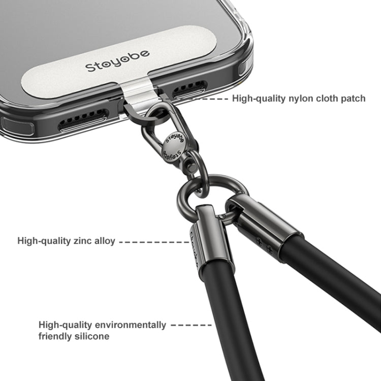 DUX DUICS Stoyobe PL-II Universal Silicone Phone Wrist Strap Anti-lost Lanyard