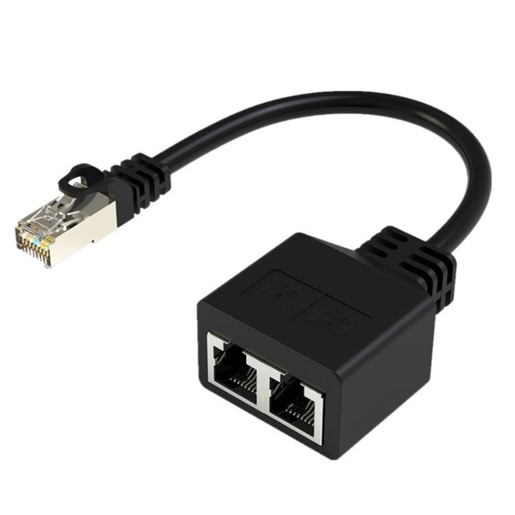 RJ45 CAT6 / CAT5 8 Pin Ethernet Cable Splitter 2 in 1 Network Extension Adapter