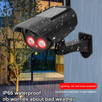 Automatic Rotation Human Body Sensing Simulation Surveillance Camera Solar Wall Light