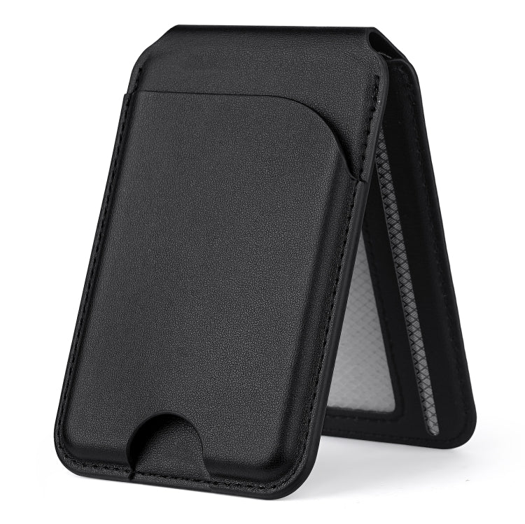 Phone Holder MagSafe Leather Card Bag, Two-fold Rotating