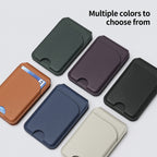 Phone Holder MagSafe Leather Card Bag, Two-fold Rotating
