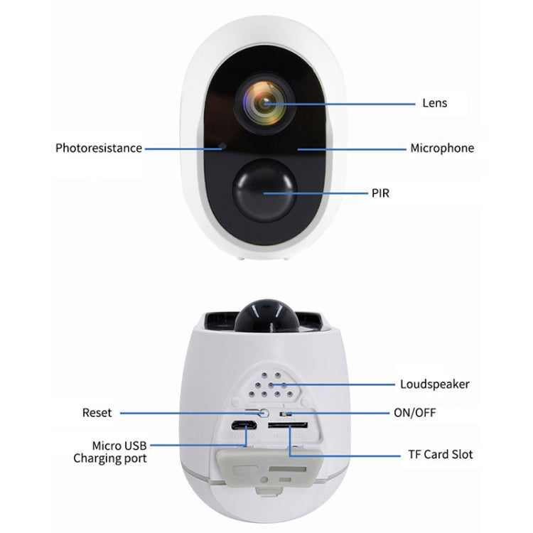 Home Ultra-HD Infrared Night Vision WiFi Surveillance Camera