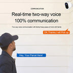 WiFi Tuya Smart Version HD Low Power Consumption Battery Camera, EU Plug