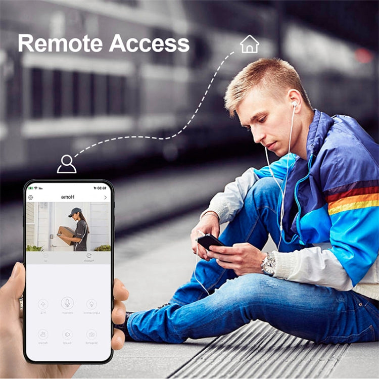 WiFi Tuya Smart Version HD Low Power Consumption Battery Camera, US Plug