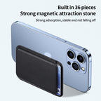 Two Card Slots MagSafe Magnetic Leather Card Bag — view 20
