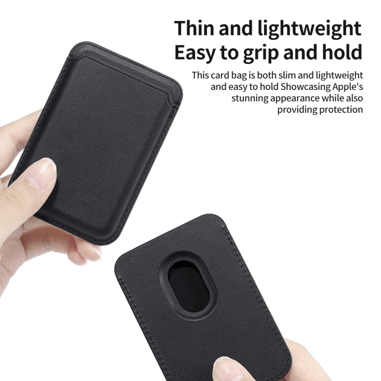 Two Card Slots MagSafe Magnetic Leather Card Bag — view 24