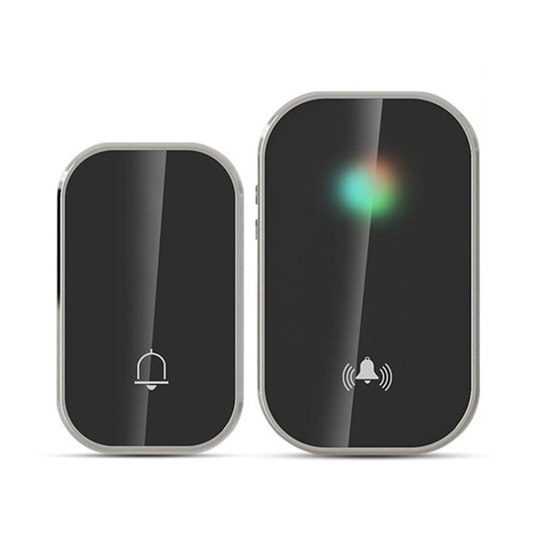 2 in 1 Waterproof Long Distance Remote Control Wireless Doorbell — Silver