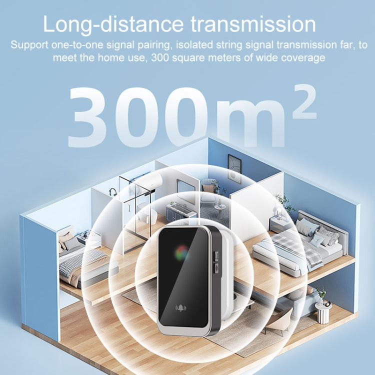 Plug in Free Waterproof Rechargeable Long-distance Wireless Doorbell — view 4