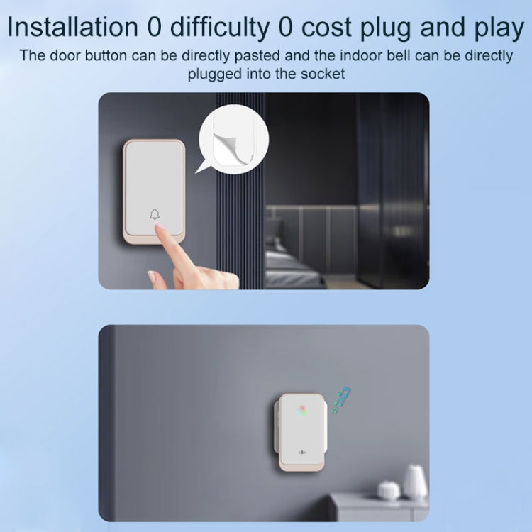 Plug in Free Waterproof Rechargeable Long-distance Wireless Doorbell — view 7