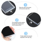 Type-C to Type-C Data Charging Cable Wrist Strap Phone Short Lanyard
