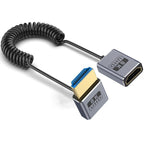 0.7m Coiled Coaxial 8K 48Gbps HDMI 2.1 Cable