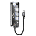 awei HUB-1 Multi-function 4 in 1 Type-C to USB 3.0 x 4 HUB Adapter