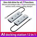 YCE V172 12 in 1 USB-C / Type-C HUB Adapter AI Docking Station — view 5