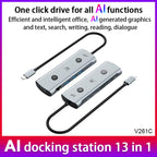 YCE V261 13 in 1 USB-C / Type-C HUB Adapter AI Docking Station — view 5