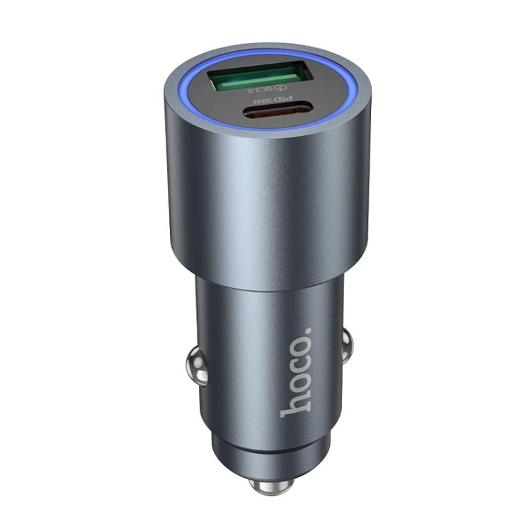 hoco Z60 Bloom PD30W and QC3.0 Dual Port Multi-protocol Car Charger