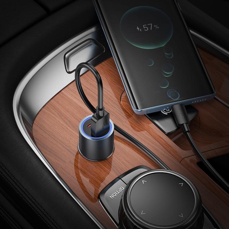 hoco Z60 Bloom PD30W and QC3.0 Dual Port Multi-protocol Car Charger — view 3