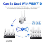 ESCAM WNK710 3MP HD Motion Detection WiFi Intelligent Dual-light Source Camera