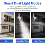 ESCAM WNK710 3MP HD Motion Detection WiFi Intelligent Dual-light Source Camera