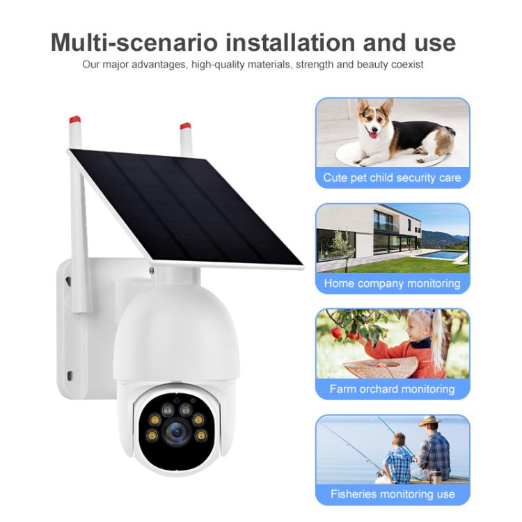 1080P Outdoor Low Power Solar Panel HD WiFi Surveillance Camera