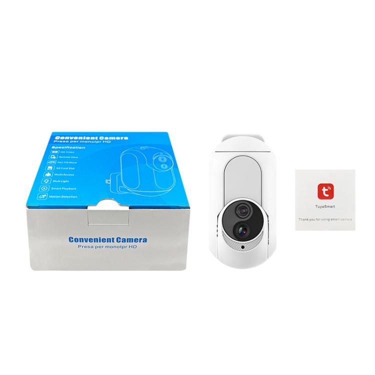 Home Socket Type WiFi Surveillance Camera Support Night Vision & Two-way Intercom