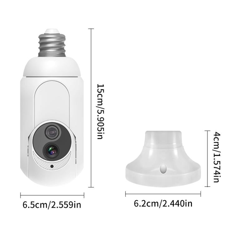 1080P Bulb Type WiFi Surveillance Camera Support Night Vision & Two-way Intercom & Motion Detection