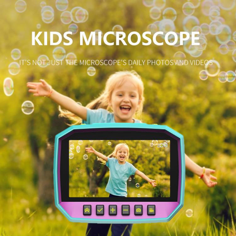 X1 3 inch HD Screen 800X Magnification Kids Microscope