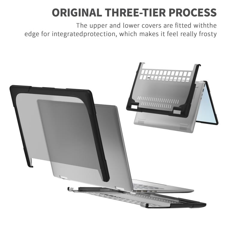 TPU + PC Two-color Anti-fall Laptop Protective Case