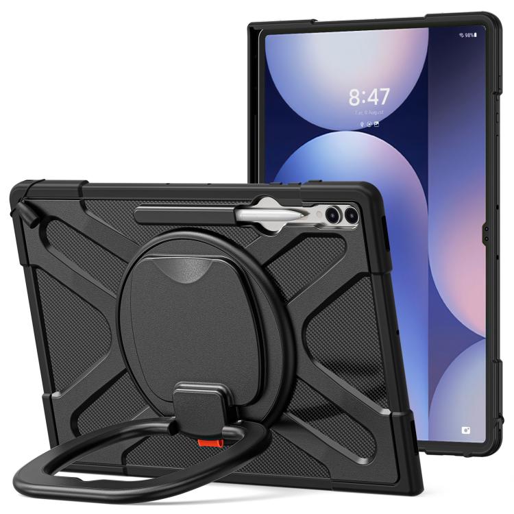 Handle Kickstand Silicone Hybrid PC Tablet Case