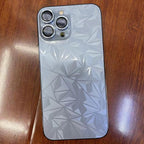 Rhombus Pattern Sticker Frosted Phone Back Film, For iPhone 14 ...