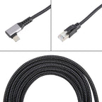 2m RJ45 to Type-C / USB 2-in-1 High Speed Network Card Ethernet Cable