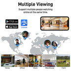 2MP HD 360 Degree Panorama 3 Lens IP66 Waterproof Wireless WiFi Camera