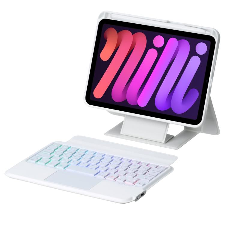 Holder Floating Detachable Backlight Keyboard Tablet Leather Case with Touchpad