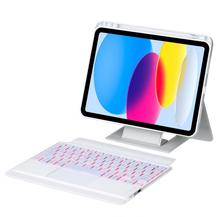 Holder Floating Detachable Backlight Keyboard Tablet Leather Case with Touchpad