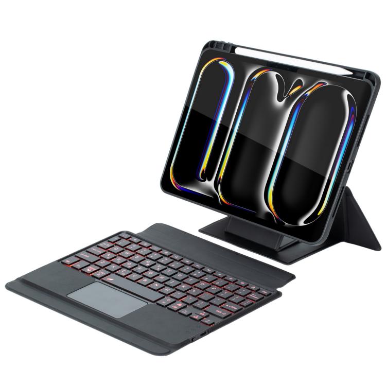 Holder Floating Detachable Backlight Keyboard Tablet Leather Case with Touchpad